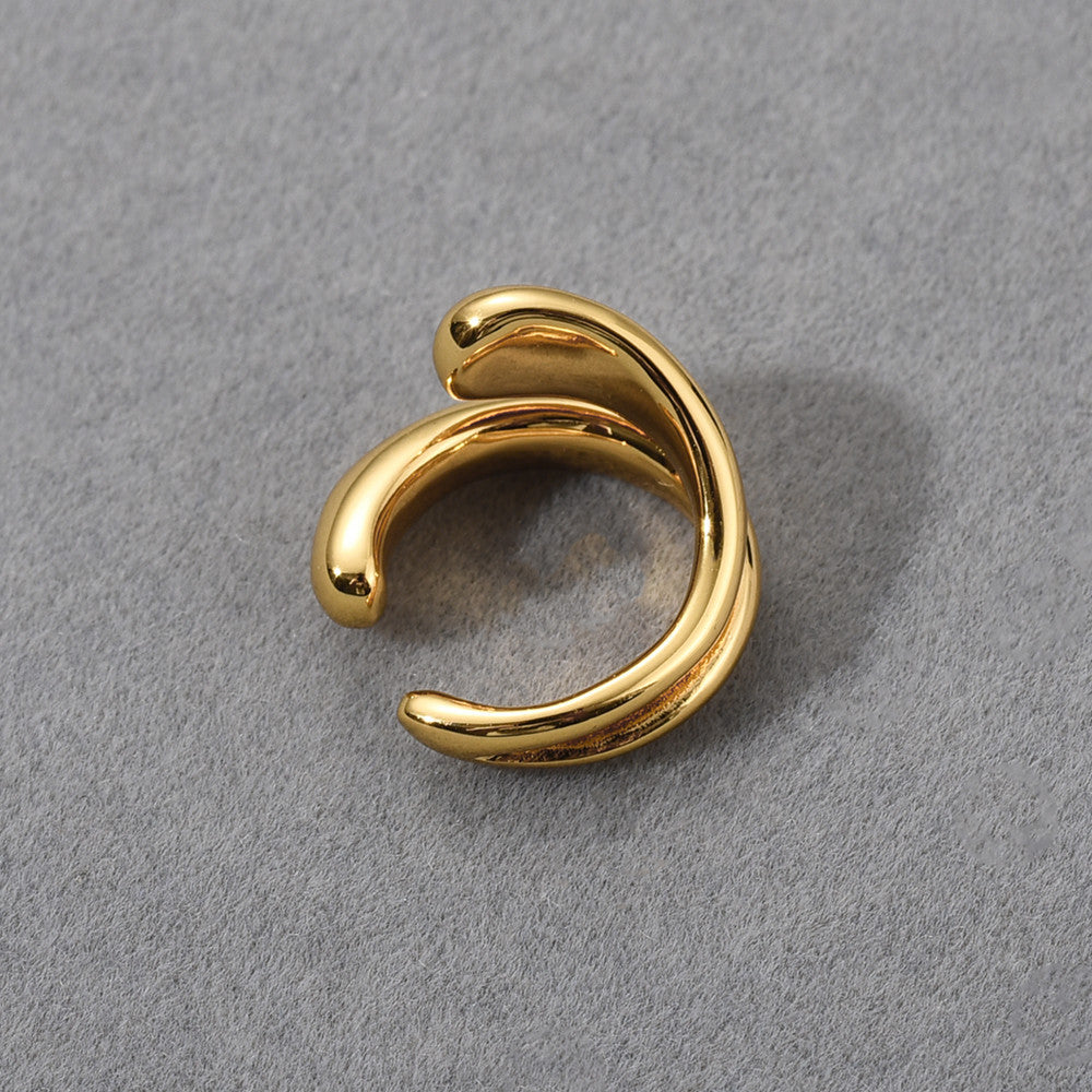 Ear Cuff Signature Doré – Courbes Élégantes