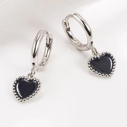 Boucles coeur noir