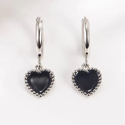 Boucles coeur noir