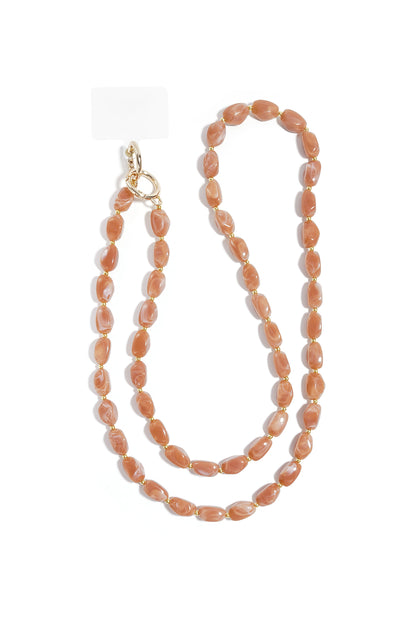 Chaîne de téléphone en perles acryliques décontractées, accessoires du quotidien